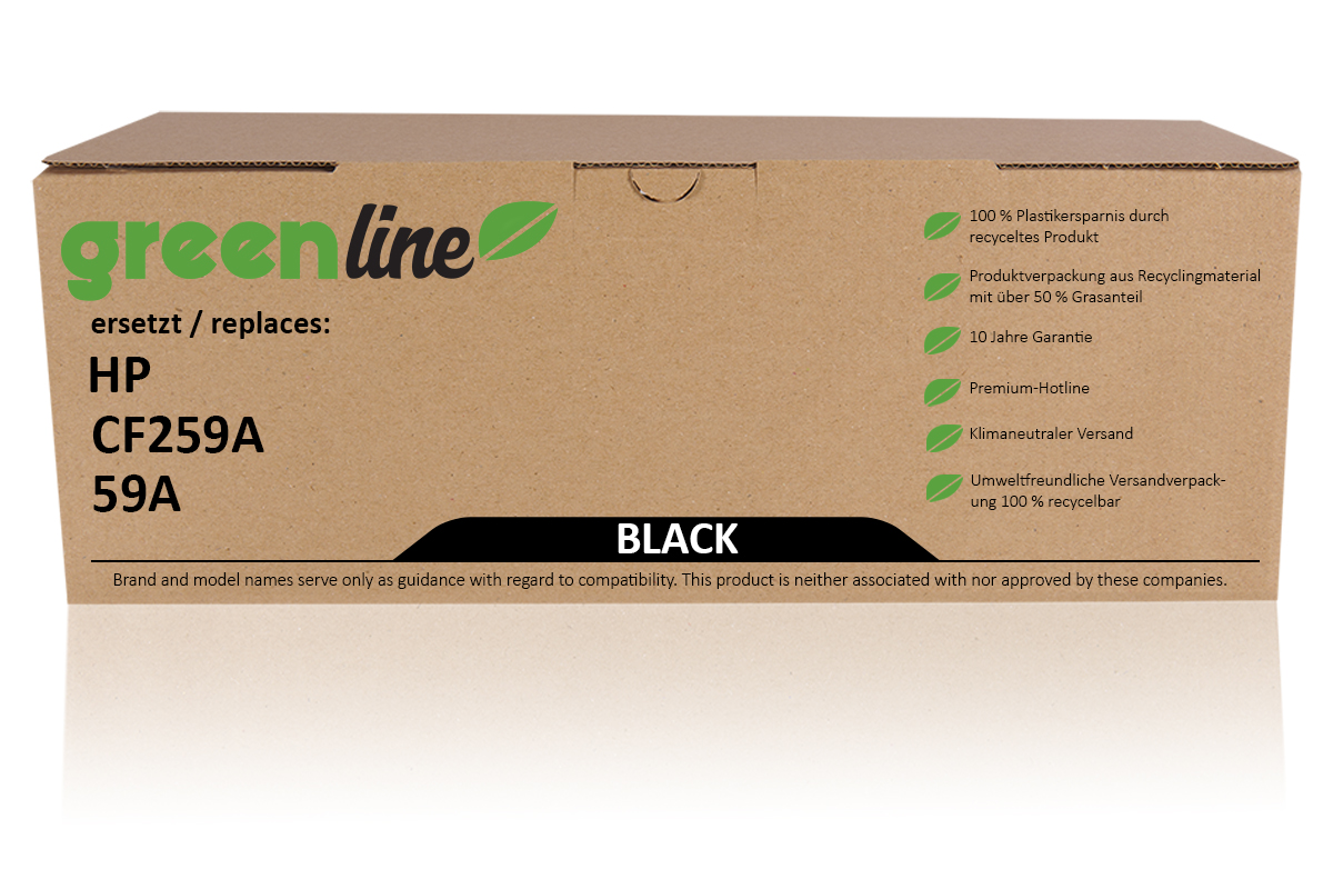 greenline ersetzt HP CF 259 A / 59A XL Tonerkartusche, schwarz