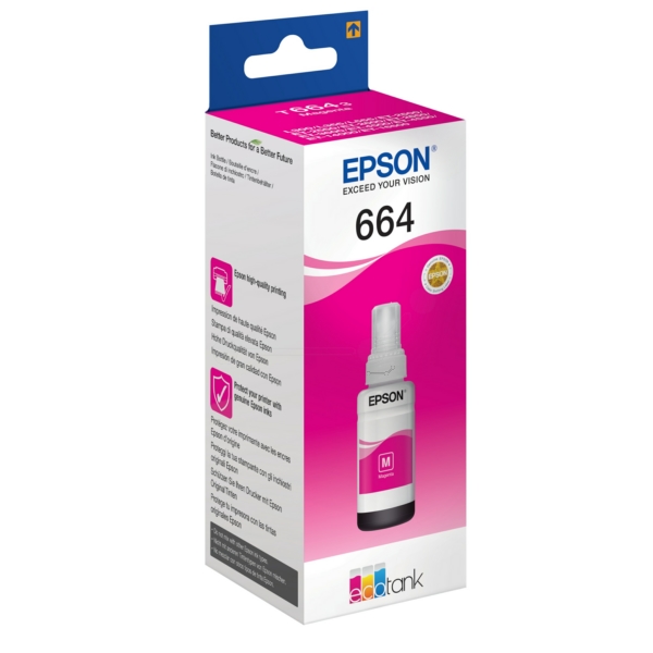 Original Epson C13T 664340 / 664 Tintenflasche magenta