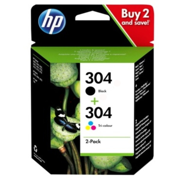 Original HP 3JB05AE / 304 Druckkopfpatrone Multipack