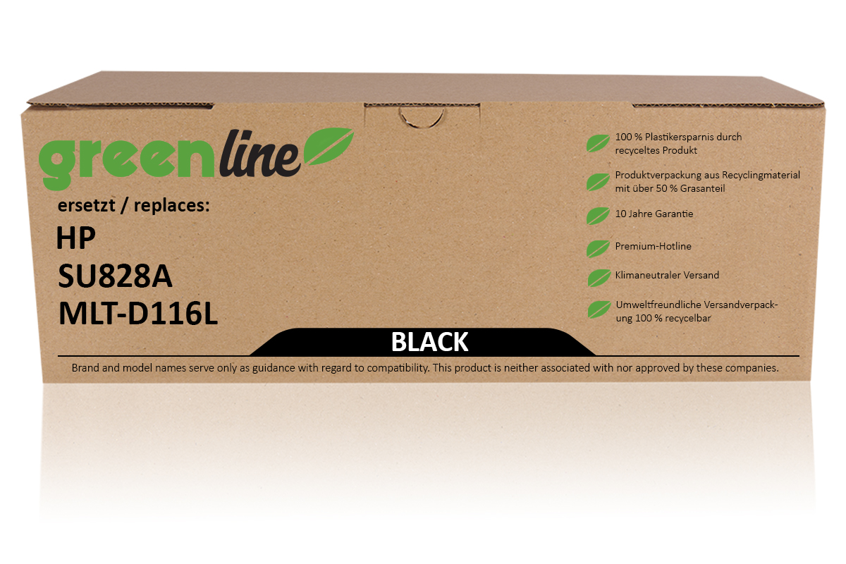 greenline ersetzt HP SU 828 A / MLT-D116L XL Tonerkartusche, schwarz