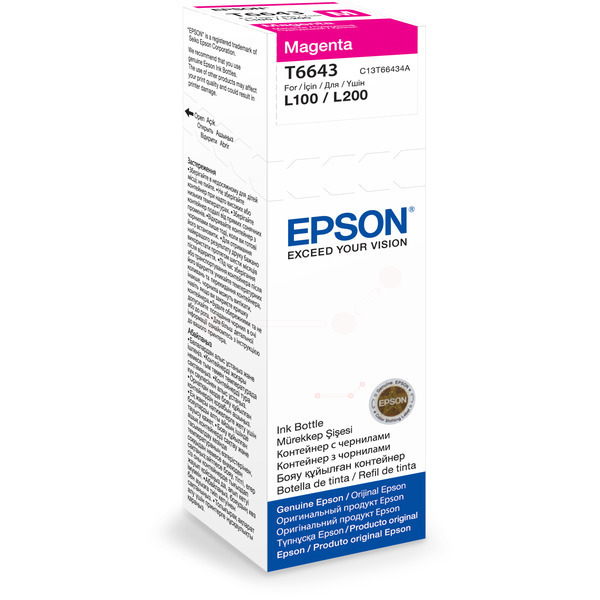 Original Epson C13T 66434A / T6643 Tintenflasche magenta günstig kaufen