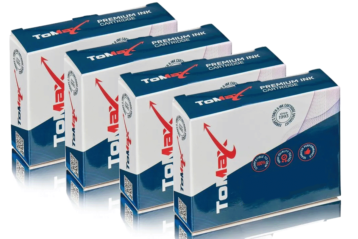 ToMax Multipack ersetzt Canon 2932B001 / PGI-520PGBK enthält 4x Tintenpatrone