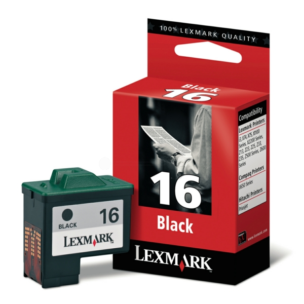 Original Lexmark 10N0016E / 16 Druckkopfpatrone schwarz