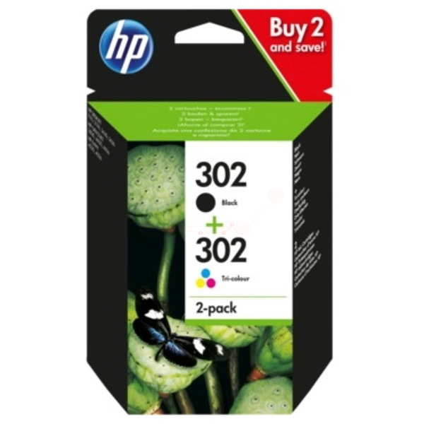 Original HP X4D37AE / 302 Druckkopfpatrone Multipack