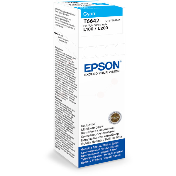 Original Epson C13T 66424A / T6642 Tintenflasche cyan