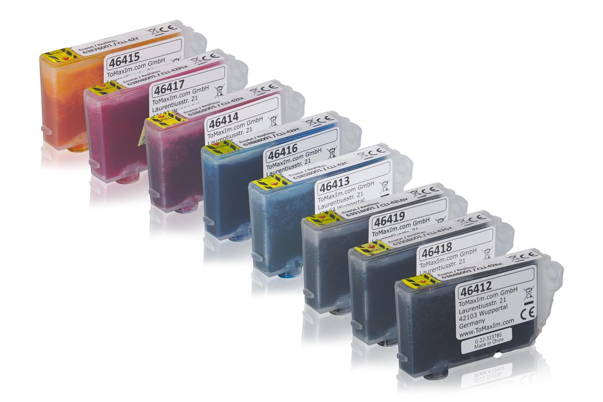 Multipack kompatibel zu Canon 6384B001 / CLI42 enthält 8x Tintenpatrone günstig kaufen