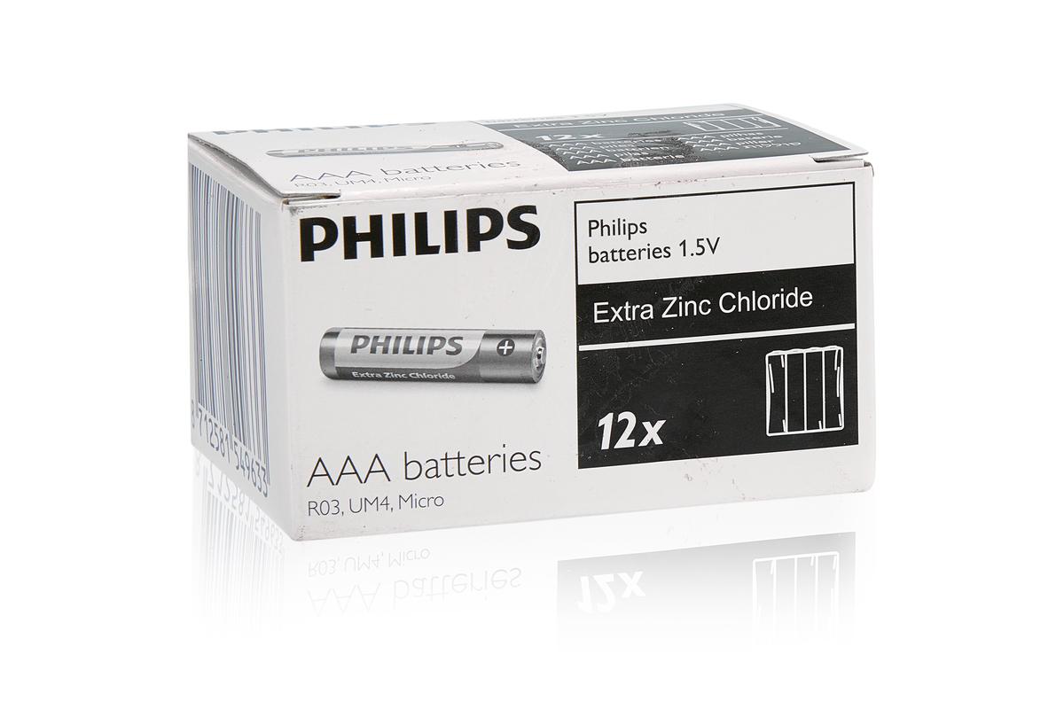 Philips Batterien - AAA - R03 Long Life - 12x 4er Pack