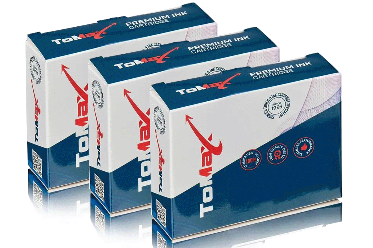 ToMax Multipack ersetzt Canon 2932B001 / PGI-520 enthält 3 x Tintenpatrone