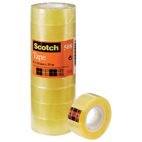 SCOTCH Klebefilm 15mmx33m transparent 10RL 