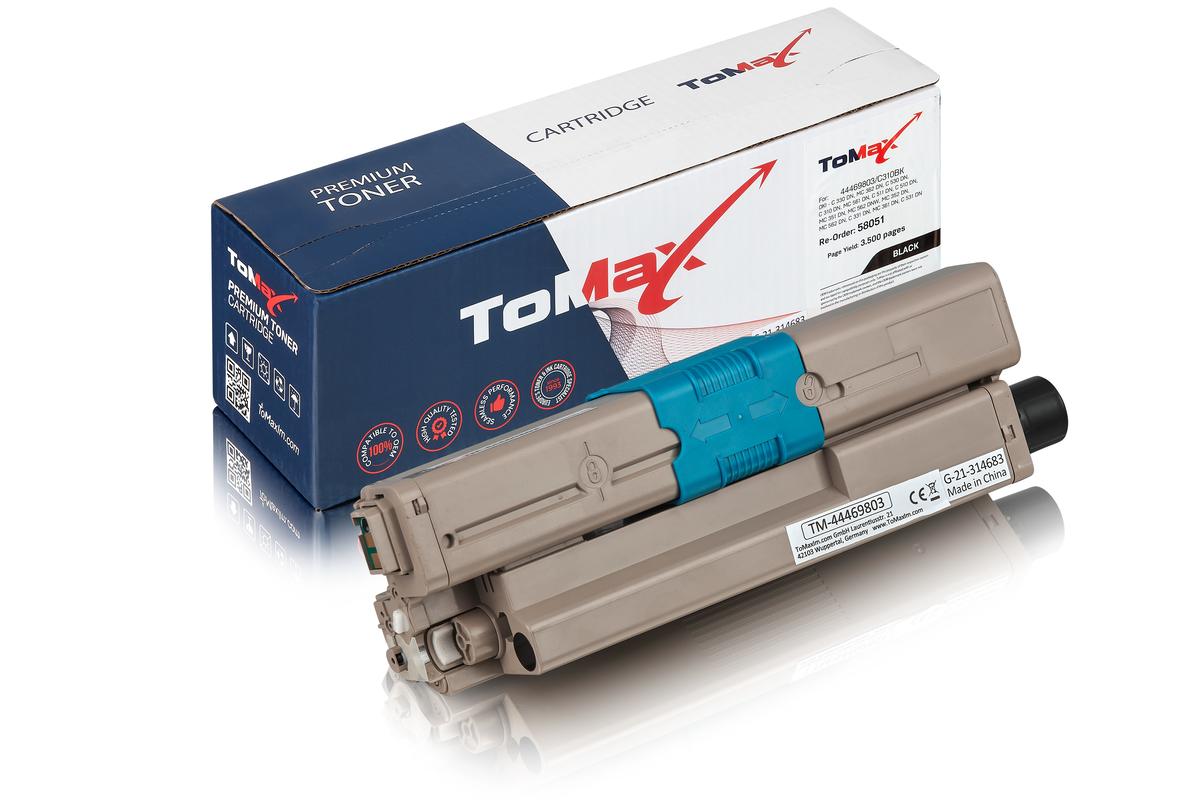 ToMax Premium ersetzt OKI 44469803 / C530 Toner, schwarz