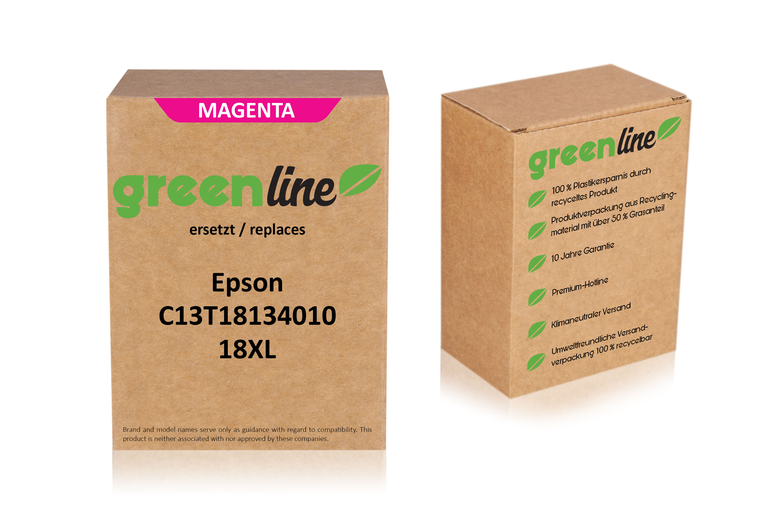 greenline ersetzt Epson C 13 T 18134010 / 18XL Tintenpatrone, magenta