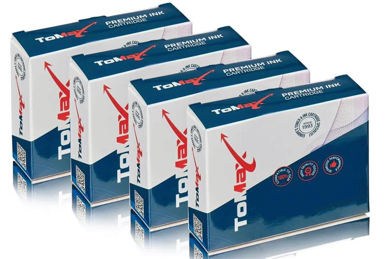 ToMax Multipack ersetzt Epson C13T 18114010 / 18XL enthält 4x Tintenpatrone